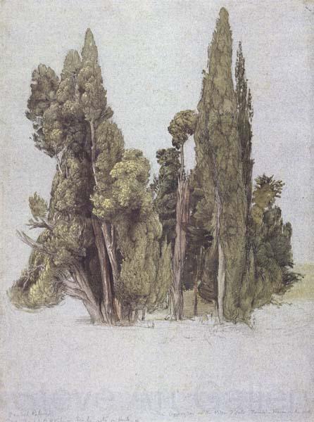 Samuel Palmer The Cypresses at the Villa d'Este